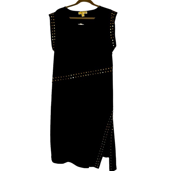 NWT Michael Kors Studded Matte Jersey Dress, Women’s Plus Size 2X - Picture 2 of 16
